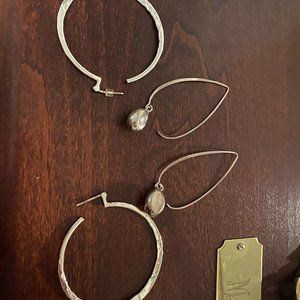 Two sets of Slipada earrings